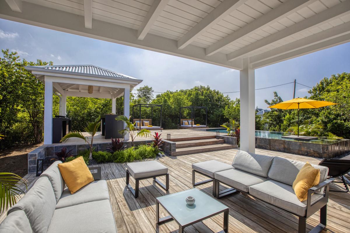 Location villa Saint Martin Terres Basses - Villa 2 chambres 4 personnes - piscine - jardin tropical - 2700m de la plage de Baie Rouge (17)